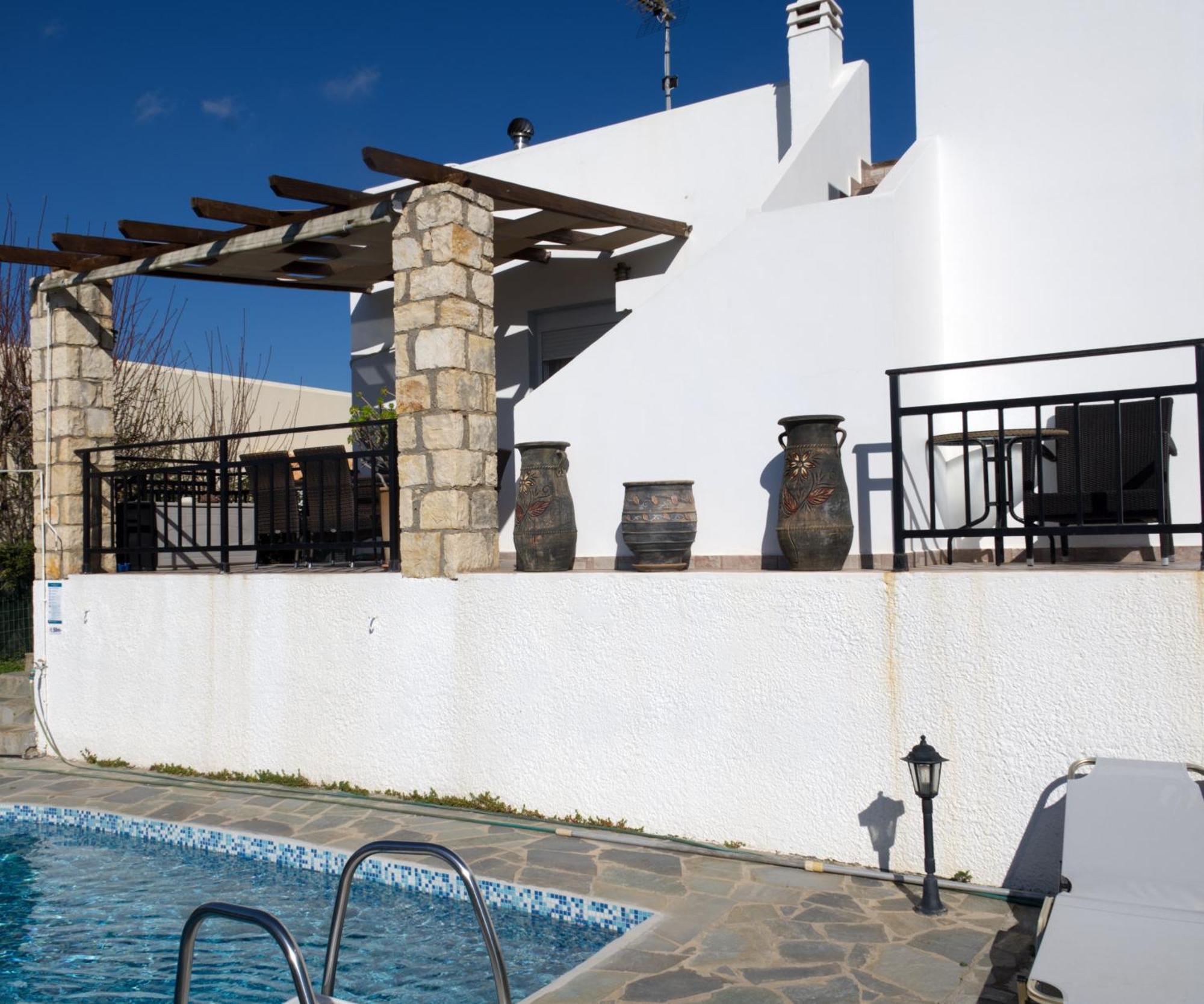 Gemuetliche Villa Mailin Priv. Pool Schoene Aussicht Skouloufia Екстер'єр фото
